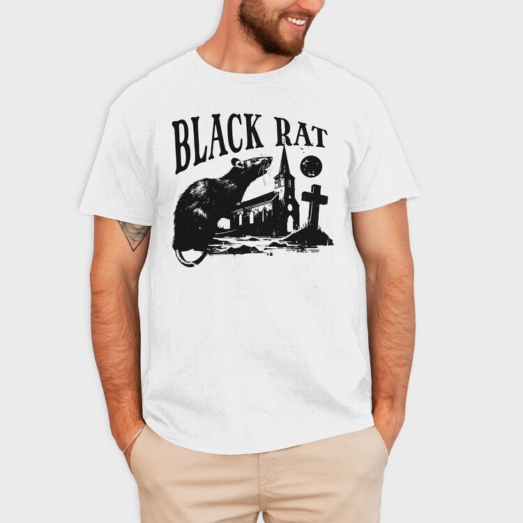 Black Rat Gothic Rodent, Tricou Barbati (Unisex)