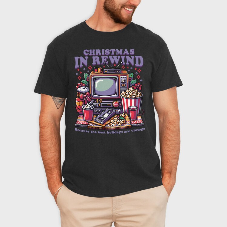 Christmas In Rewind Trend, Tricou Barbati (Unisex)