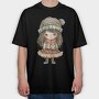 Winter Wonderland Girl, Tricou Oversize Barbati (Unisex)