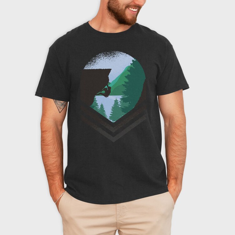 Mountain Climber Nature Bay Climber, Tricou Barbati (Unisex)