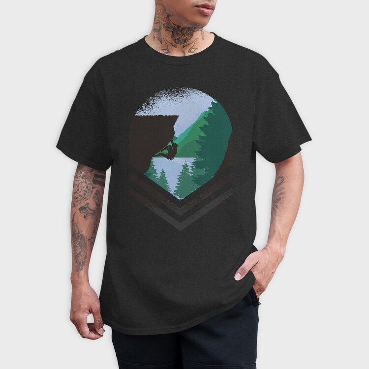 Mountain Climber Nature Bay Climber, Tricou Barbati (Unisex)