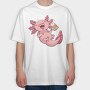 Drunk Axolotl Beer, Tricou Oversize Barbati (Unisex)