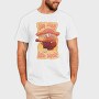 Hippie Mushroom Playing Guitar Stay Trippy, Tricou Barbati (Unisex)