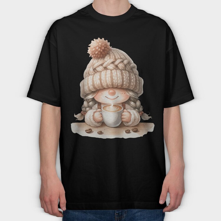 Winter Warm Tales Gnome, Tricou Oversize Barbati (Unisex)