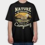 I Must Go Camping, Tricou Oversize Barbati (Unisex)
