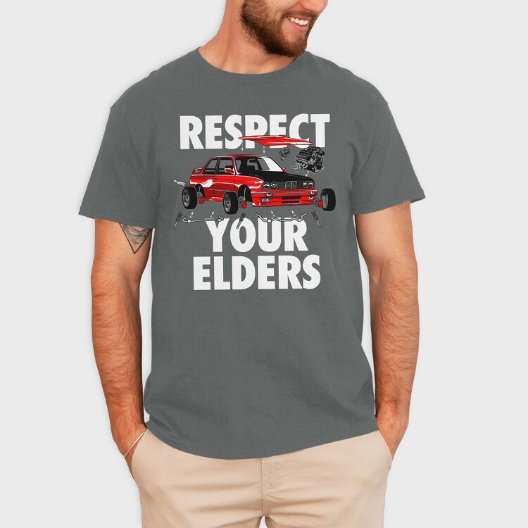 RESPECT YOUR ELDERS, Tricou Barbati (Unisex)