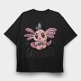 Gamer Axolotl Gamesolotl, Tricou Oversize Barbati (Unisex)
