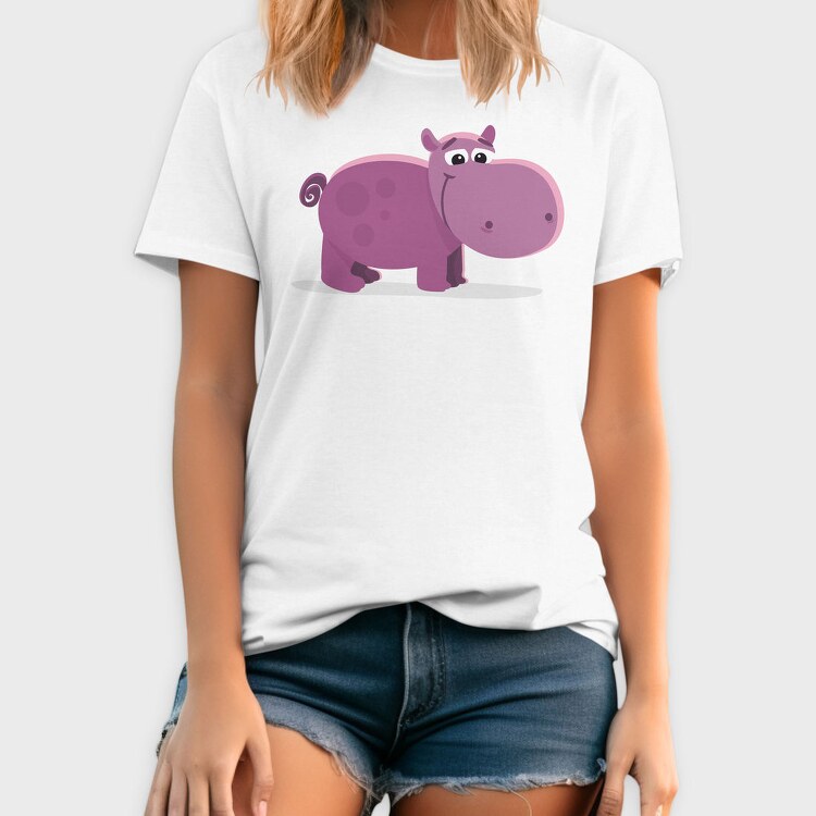 Hippo Huggable, Tricou Barbati (Unisex)