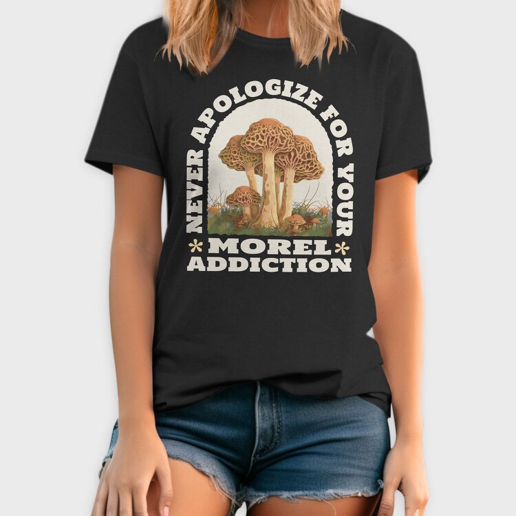 Realistic Morel Mushrooms, Tricou Barbati (Unisex)