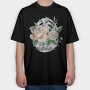 Bloom Rose Bouquet, Tricou Oversize Barbati (Unisex)