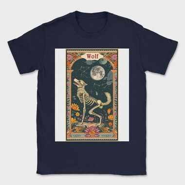 Wolf Skeleton Tarot, Tricou Barbati (Unisex)