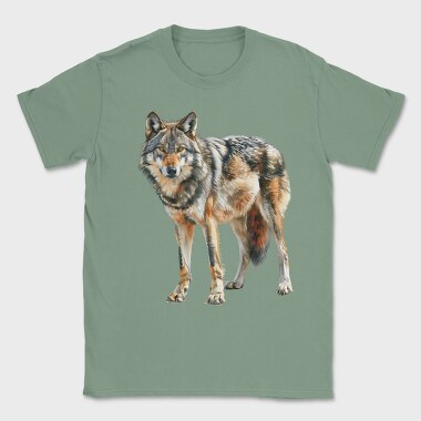 Wolf Standing Wild, Tricou Barbati (Unisex)