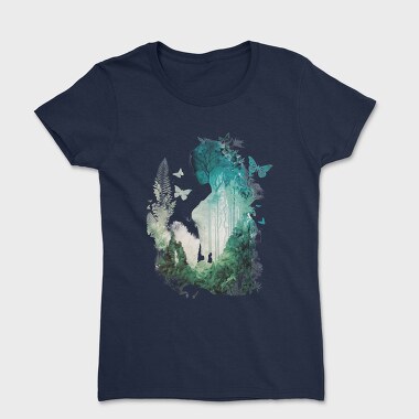 Woman Forest Silhouette, Tricou Femei