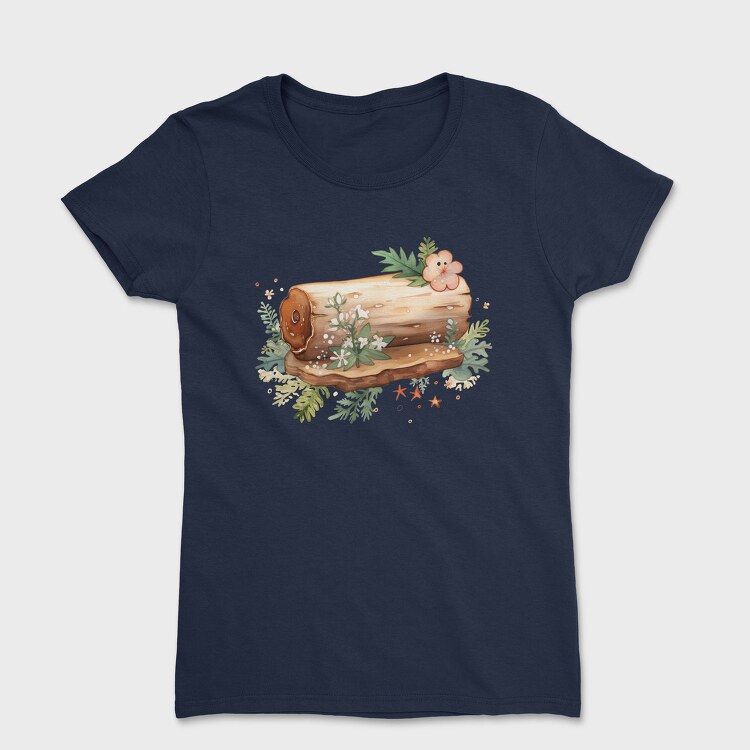 Wood Log Flowers, Tricou Femei