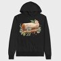 Wood Log Flowers, Hanorac Oversize Barbati (Unisex)