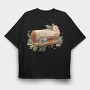 Wood Log Flowers, Tricou Oversize Barbati (Unisex)