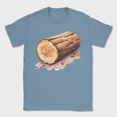 Wood Log Sawdust, Tricou Barbati (Unisex)