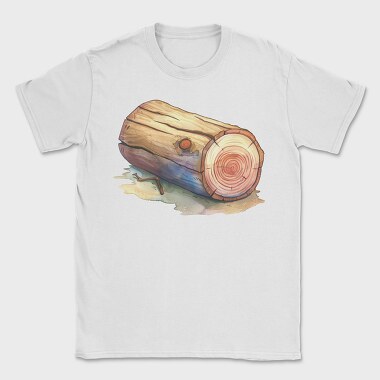Wood Log Sliced, Tricou Barbati (Unisex)