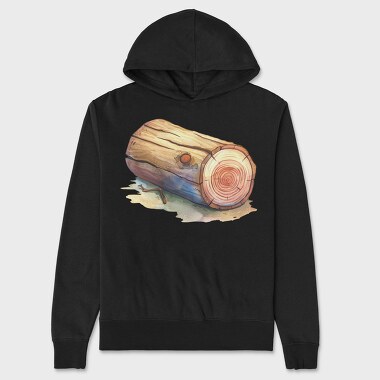 Wood Log Sliced, Hanorac Oversize Barbati (Unisex)