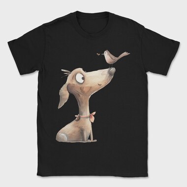 Wooden Dog Bird, Tricou Barbati (Unisex)