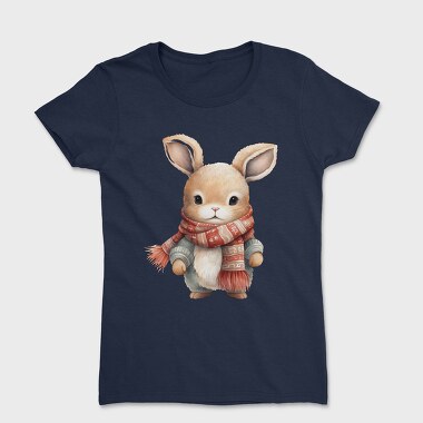 Woodland Christmas Bunny, Tricou Femei