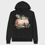 Woodland Christmas Log, Hanorac Oversize Barbati (Unisex)