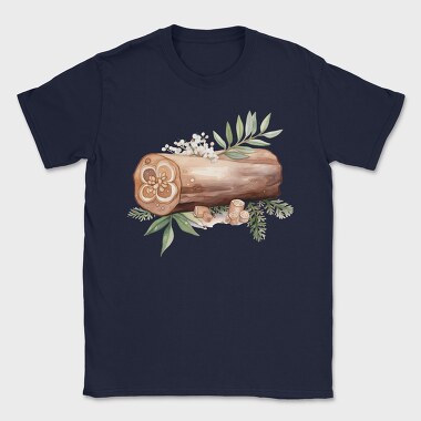 Woodland Christmas Stump, Tricou Barbati (Unisex)
