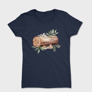 Woodland Christmas Stump, Tricou Femei