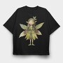 Woodland Fairy Gnome, Tricou Oversize Barbati (Unisex)
