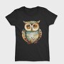 Woodland Owl Art, Tricou Femei