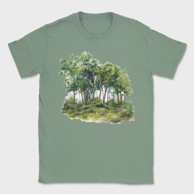 Woodland Trees Forest, Tricou Barbati (Unisex)
