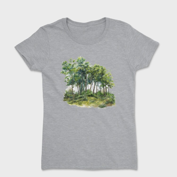 Woodland Trees Forest, Tricou Femei