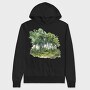 Woodland Trees Forest, Hanorac Oversize Barbati (Unisex)