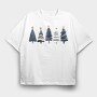 Xmas Tree Serenity, Tricou Oversize Barbati (Unisex)