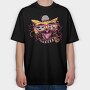 Hipster Gamer Cat, Tricou Oversize Barbati (Unisex)