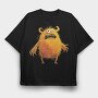 Yellow Fuzzy Monster, Tricou Oversize Barbati (Unisex)