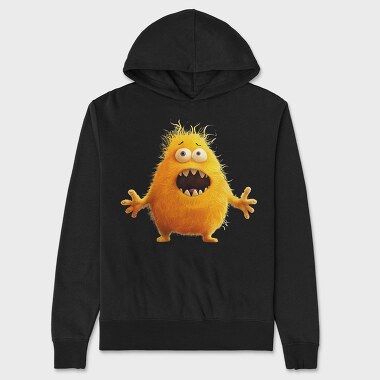 Yellow Monster Scream, Hanorac Oversize Barbati (Unisex)