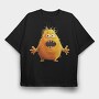 Yellow Monster Scream, Tricou Oversize Barbati (Unisex)