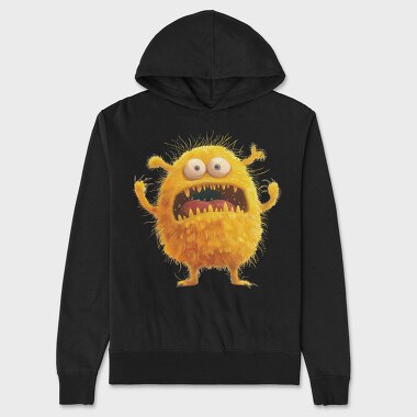 Yellow Monster Smile, Hanorac Oversize Barbati (Unisex)