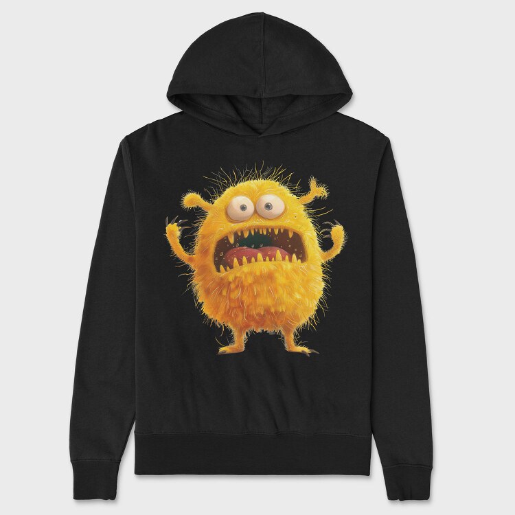 Yellow Monster Smile, Hanorac Oversize Barbati (Unisex)