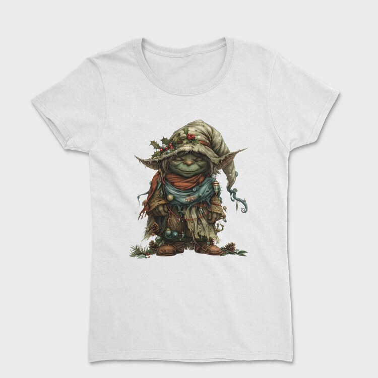 Yoda Christmas Gnome, Tricou Femei