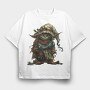 Yoda Christmas Gnome, Tricou Oversize Barbati (Unisex)