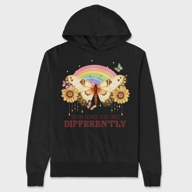 You Are Allowed To Do Things Differently, Hanorac Oversize Barbati (Unisex)