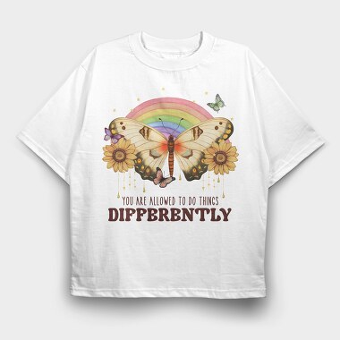 You Are Allowed To Do Things Differently, Tricou Oversize Barbati (Unisex)