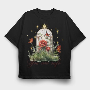 You Are Safe, Tricou Oversize Barbati (Unisex)