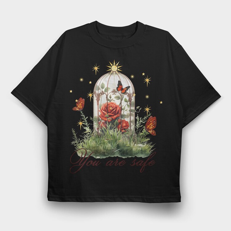 You Are Safe, Tricou Oversize Barbati (Unisex)