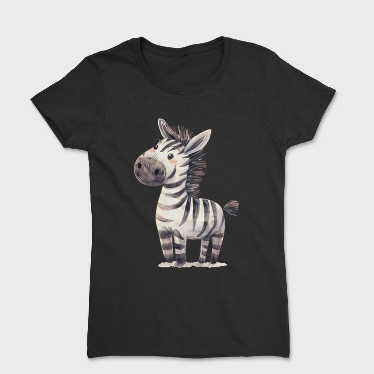 Zebra Stripe Face, Tricou Femei