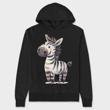 Zebra Stripe Face, Hanorac Oversize Barbati (Unisex)