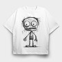 Zombie Face, Tricou Oversize Barbati (Unisex)