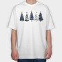 Xmas Tree Serenity, Tricou Oversize Barbati (Unisex)